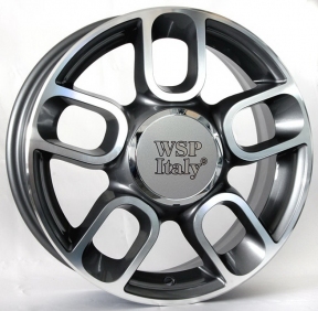 Литые диски WSP Italy Fiat 500 Diamante‎ W156 R16 W6.5 PCD4x98 ET35 Anthracite Polished