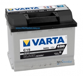 Аккумулятор Varta Black dynamic 56Ah 480A (556 401 048) C15