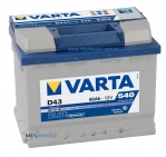 Аккумулятор Varta Blue dynamic 60Ah 540A (560 127 054) D43